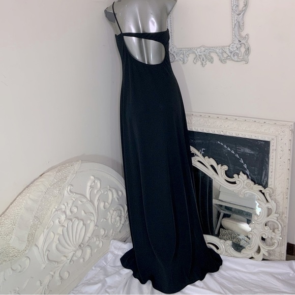 Rachel Kaye Black Maxi Halter Dress - Picture 4 of 9